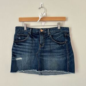 Gap Dark Blue Wash Mini Denim Jean Skirt